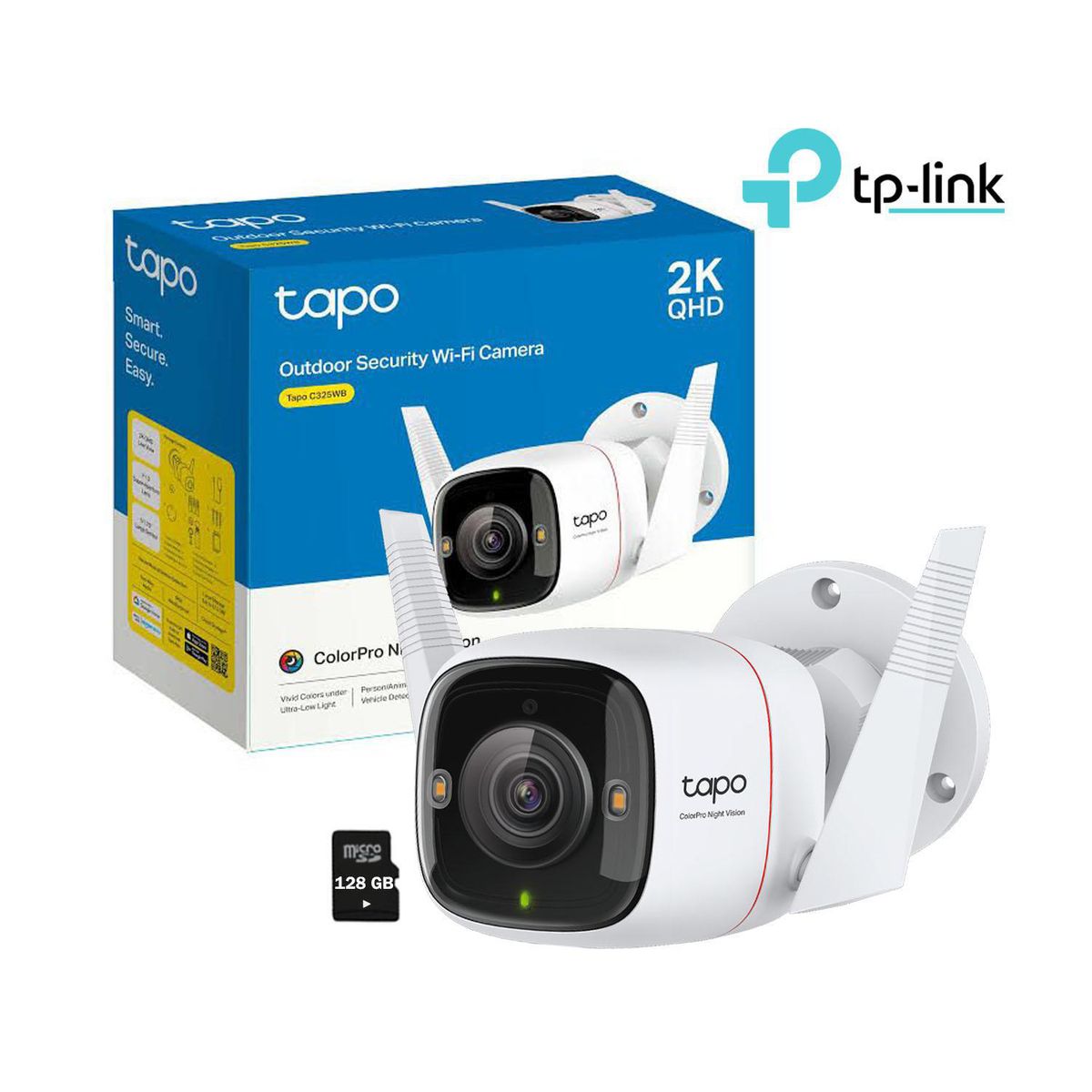 TP LINK - Cámara de Seguridad Tapo C325WB 4MP 128GB TP-082