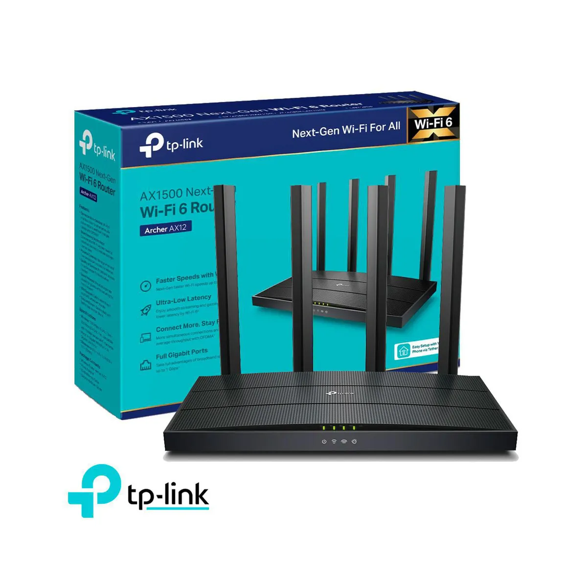 TP LINK - Router TP-Link Archer AX12 Wi-Fi 6 Dual Band AX1500
