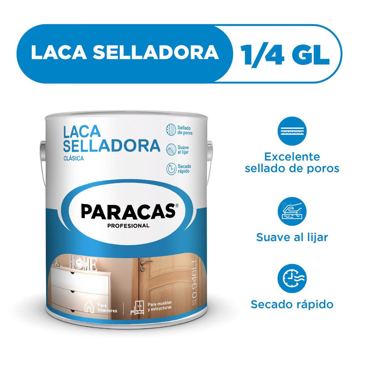 PARACAS - Laca Selladora Parcas 1/4 GL