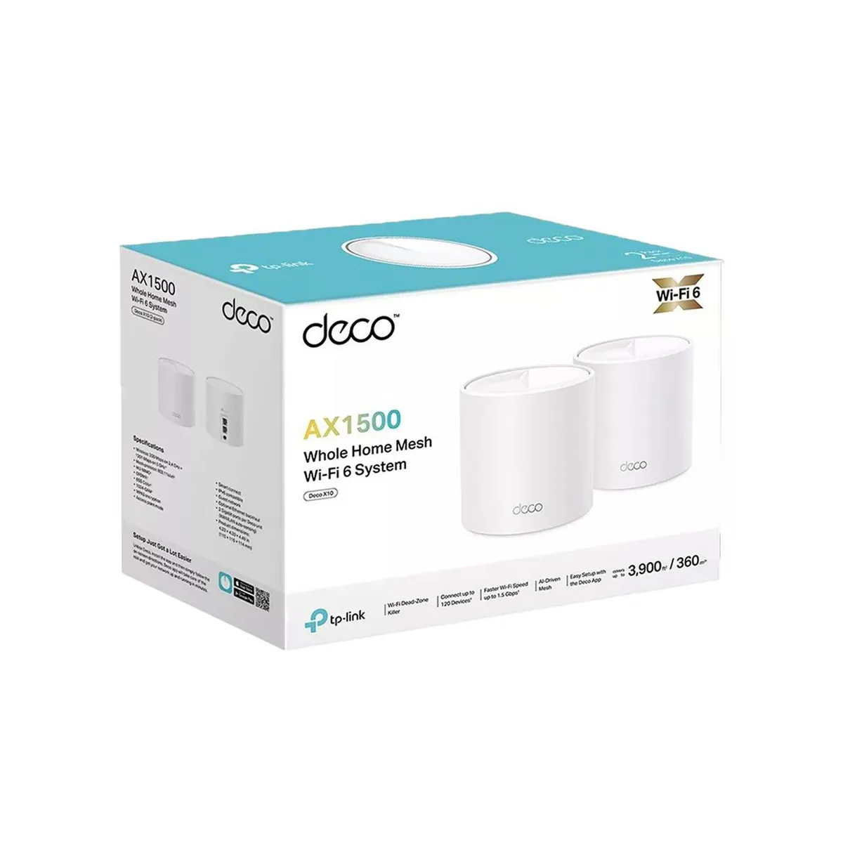 TP LINK - Deco X10 2 Pack Mesh Sistema Wi-Fi 6 AX1500