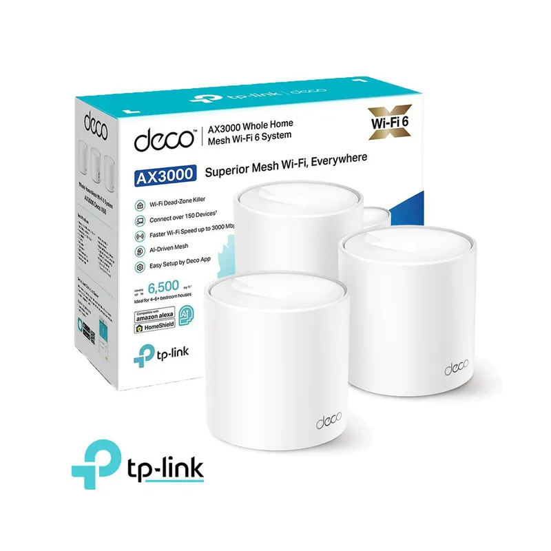 TP LINK - Deco X50 3 Pack Mesh Sistema Wi-Fi 6 AX3000