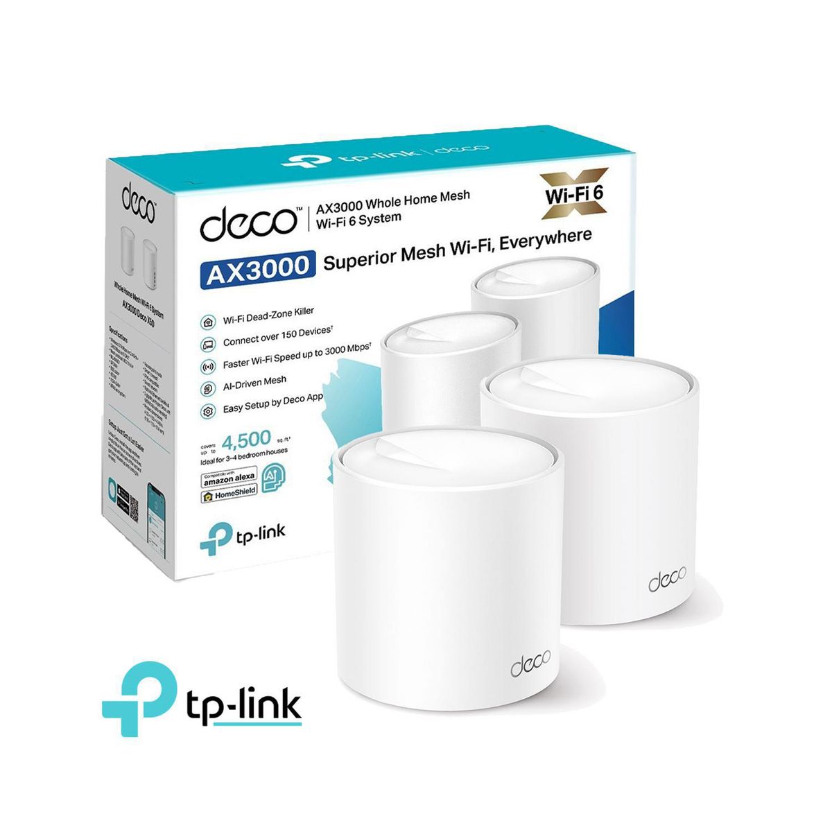 TP LINK - Deco X50 2 Pack Mesh Sistema Wi-Fi 6 AX3000