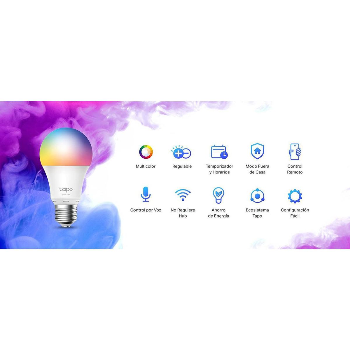 TP LINK - Tp-Link Foco Inteligente Tapo L530E 4 pack Multicolor Regulable Control por Voz