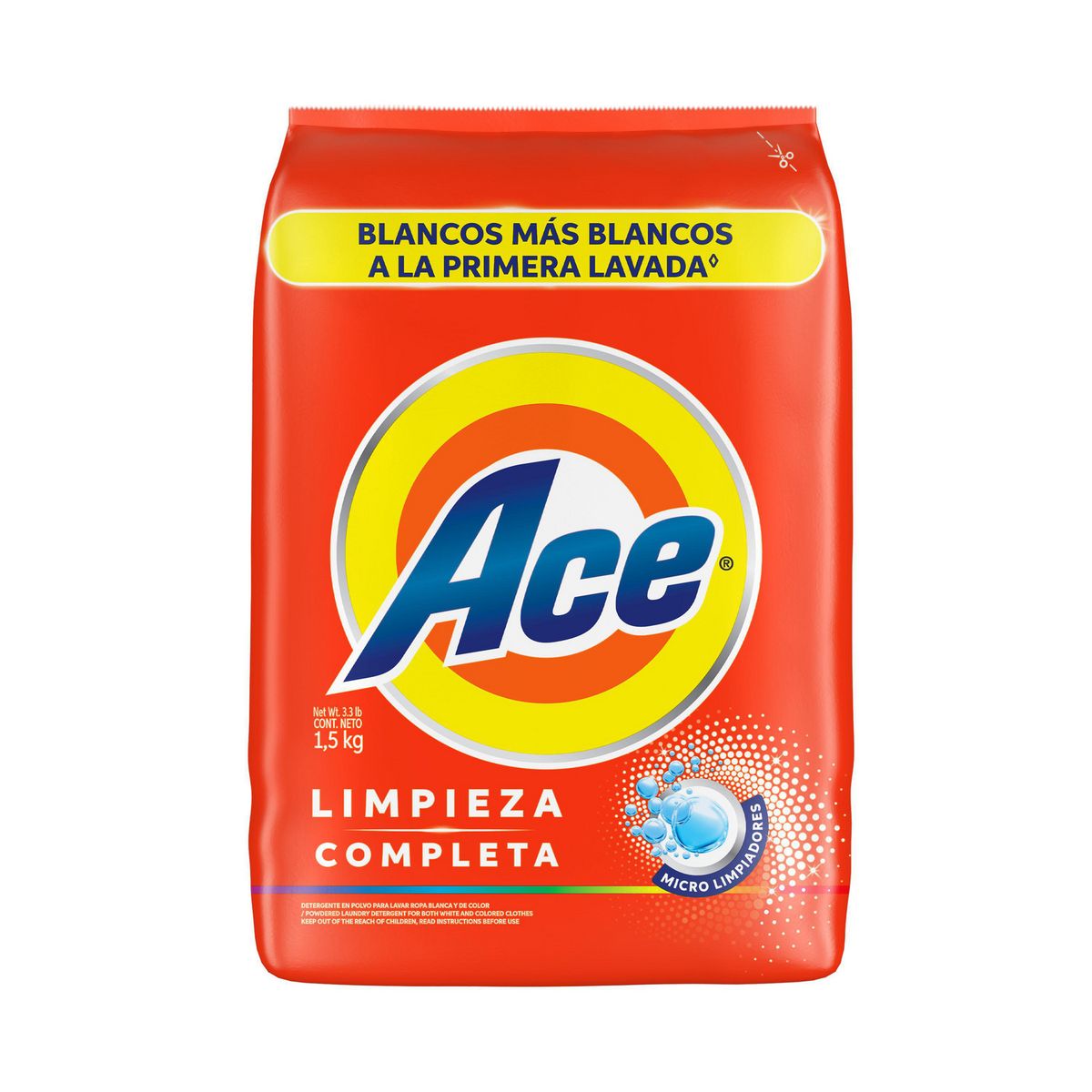 ACE - Detergente en Polvo Ace Limpieza 1.5Kg