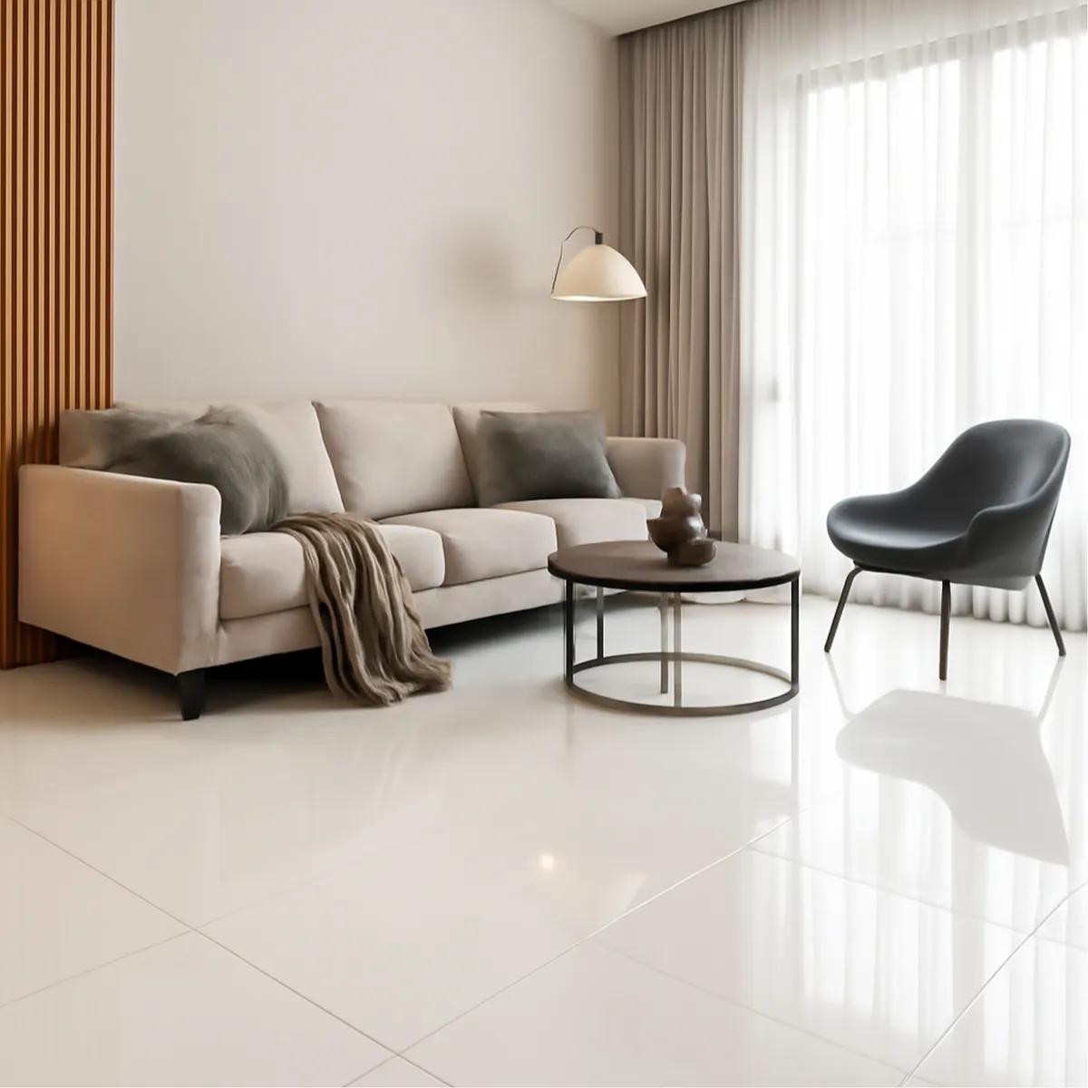  - Gres Blanco Liso 60x60cm Clasico 1.44m2