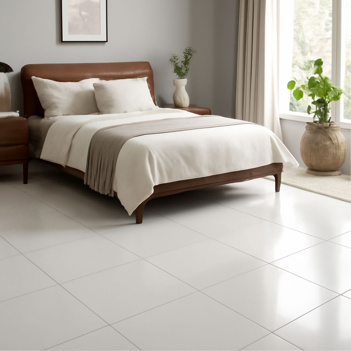  - Gres Blanco Liso 60x60cm Clasico 1.44m2