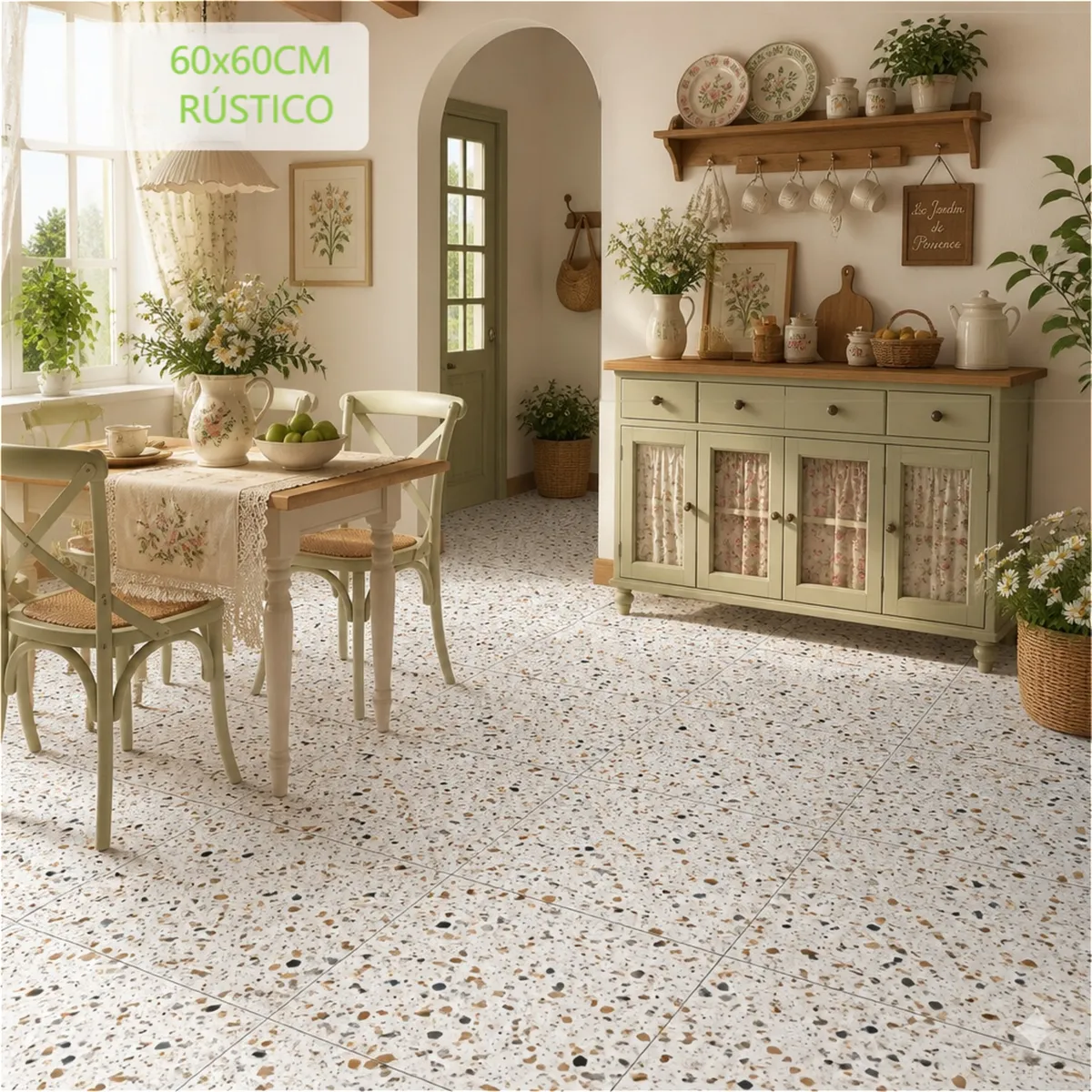 Gres Granito Blanco 60x60cm 1.44m2, marca  - Foto 2