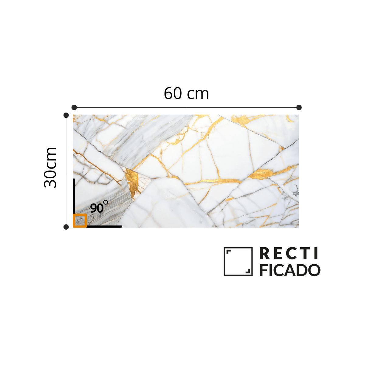 AURA - Cerámica Marmolizado Gris Claro Mysore 30x60cm 1.62m2