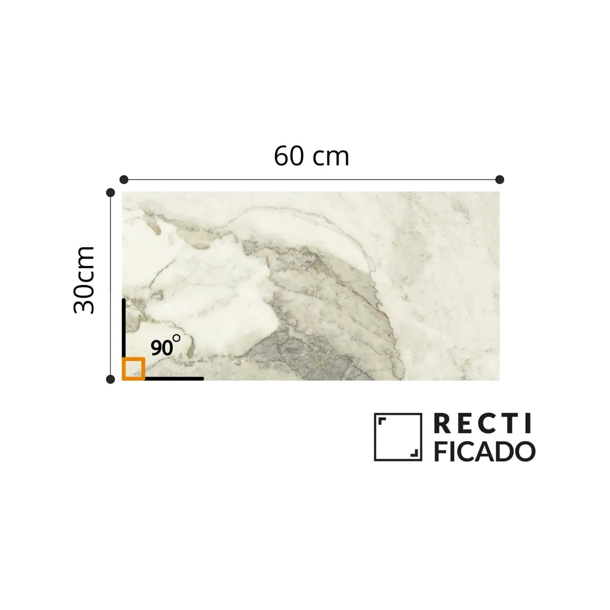 AURA - Cerámica Marmolizado Marfil Lassa 30x60cm 1.62m2
