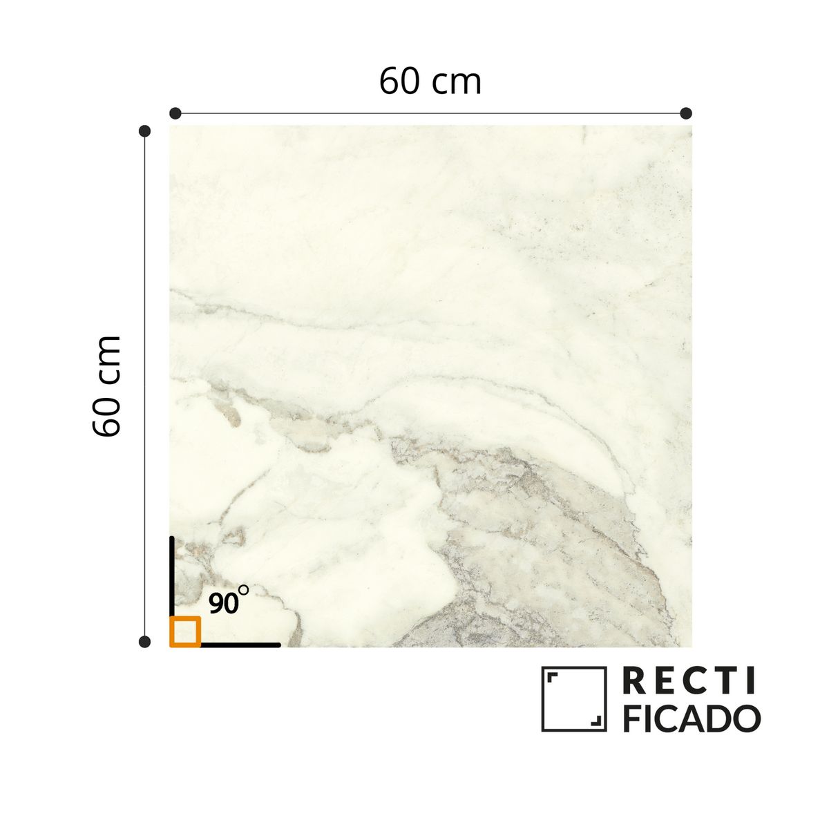 AURA - Cerámica Marmoladas Marmolizado Marfil 60x60cm 1.44m2