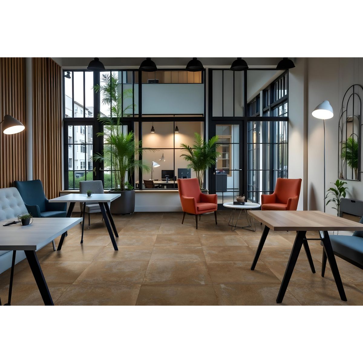 AURA - Cerámica Rústicos Marrón Prastar 60x60cm 1.44m2