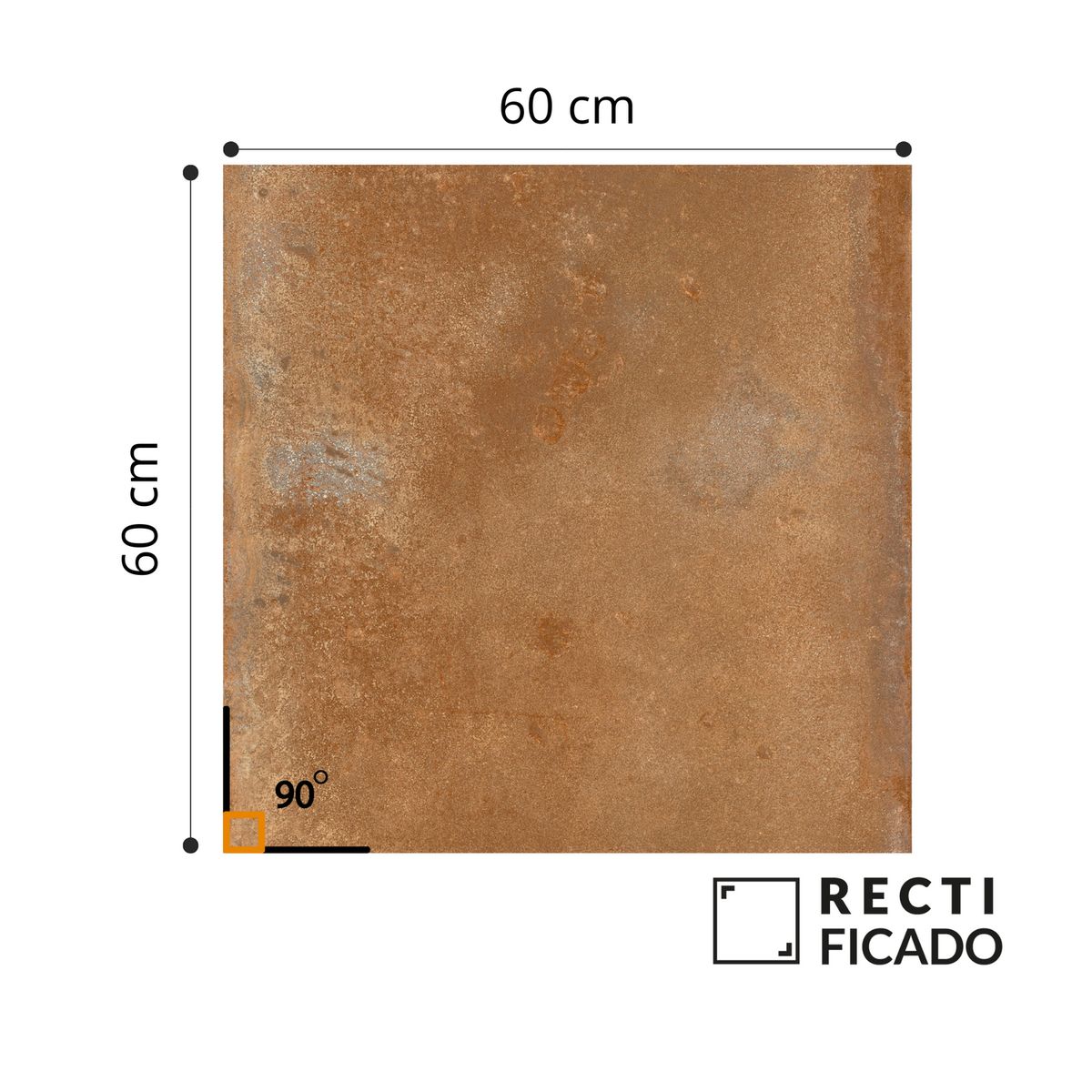 AURA - Cerámica Rústicos Marrón Prastar 60x60cm 1.44m2