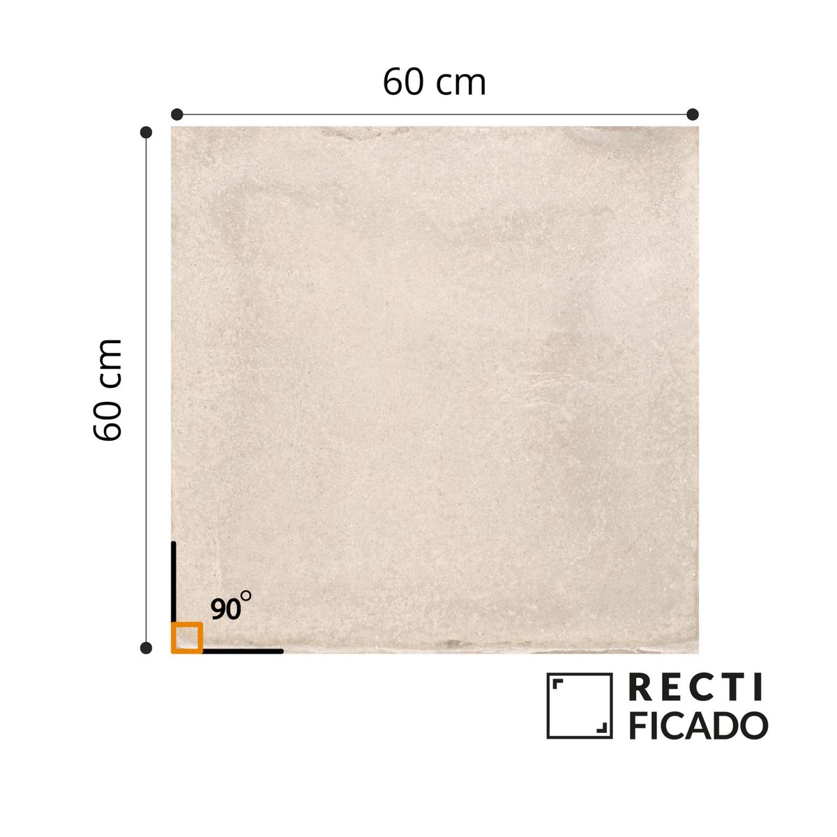 AURA - Cerámica Rústica Beige Arashi White 60x60cm 1.44m2