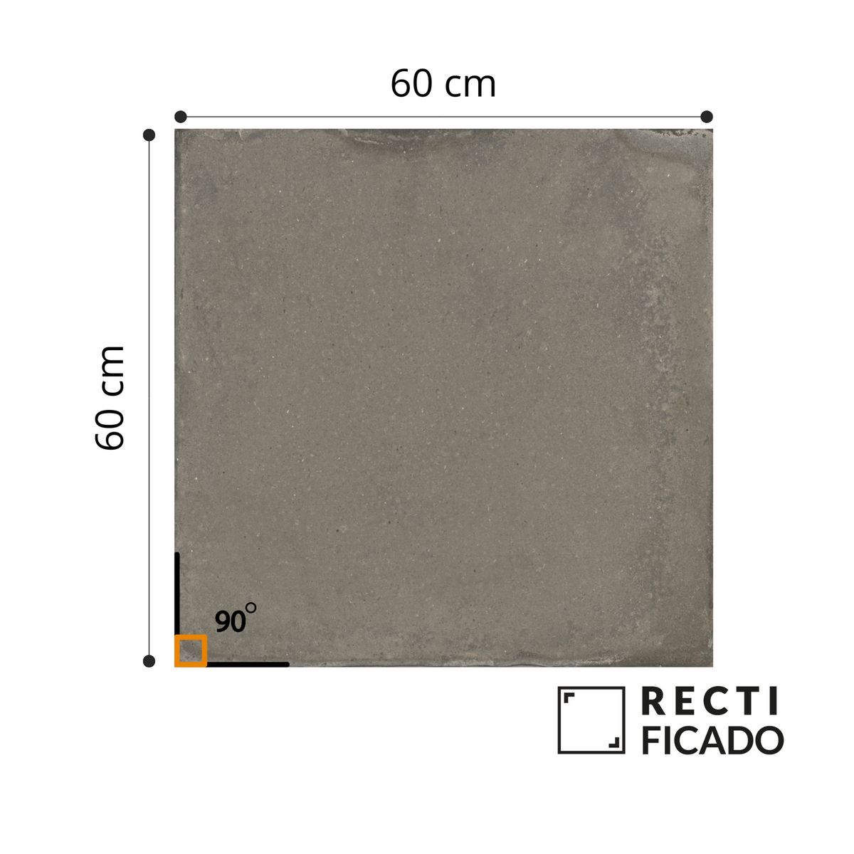 AURA - Cerámica Rústica Gris Oscuro Arashi Storm 60x60cm 1.44m2