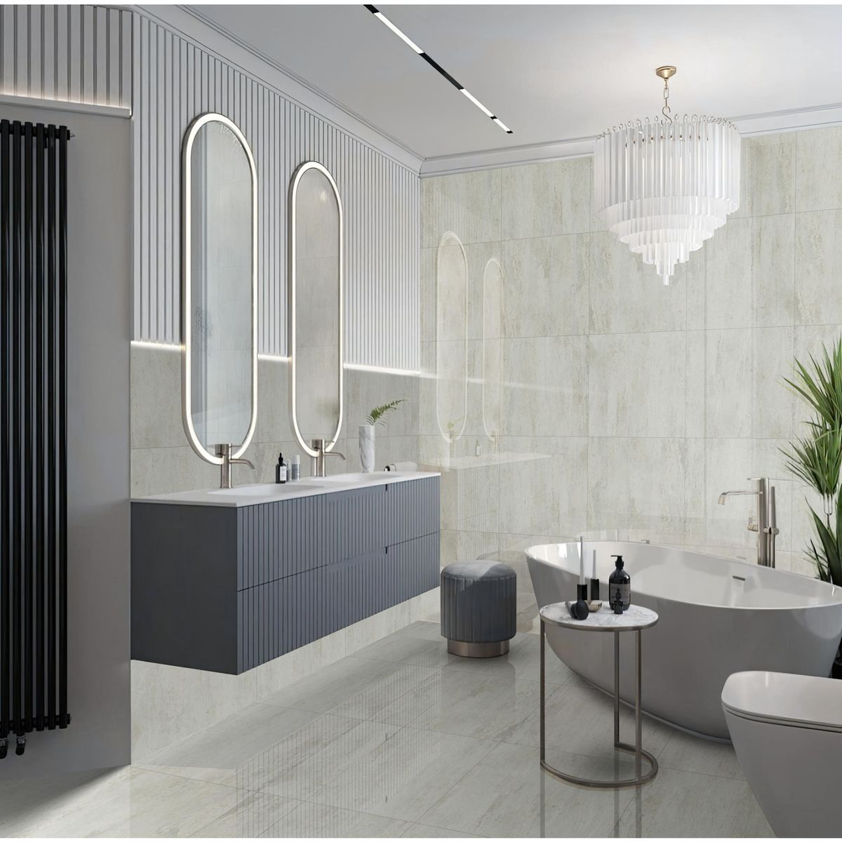 AURA - Cerámica Marmolizado Gris Claro Lucca Grey 60x60cm 1.44m2