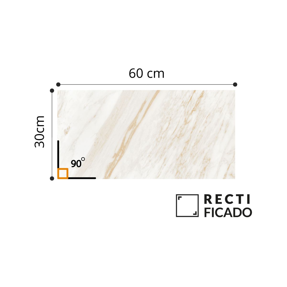 AURA - Cerámica Marmolizado Crema Rennais 30x60cm 1.62m2