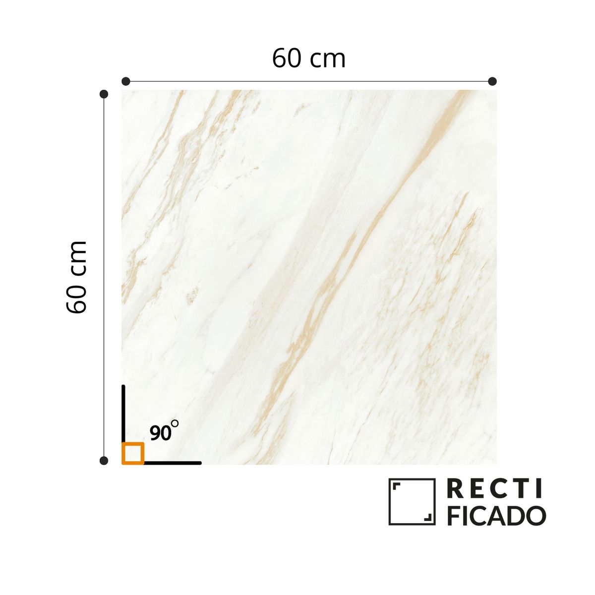 AURA - Cerámica Marmolizado Crema Rennais 60x60cm 1.44m2