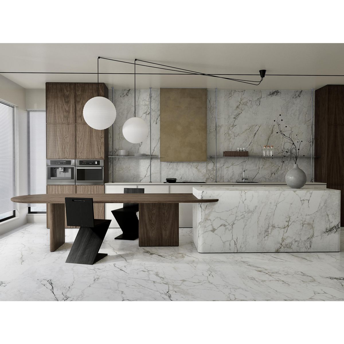 AURA - Cerámica Marmolizado Gris Claro Ambroise 60x60cm 1.44m2