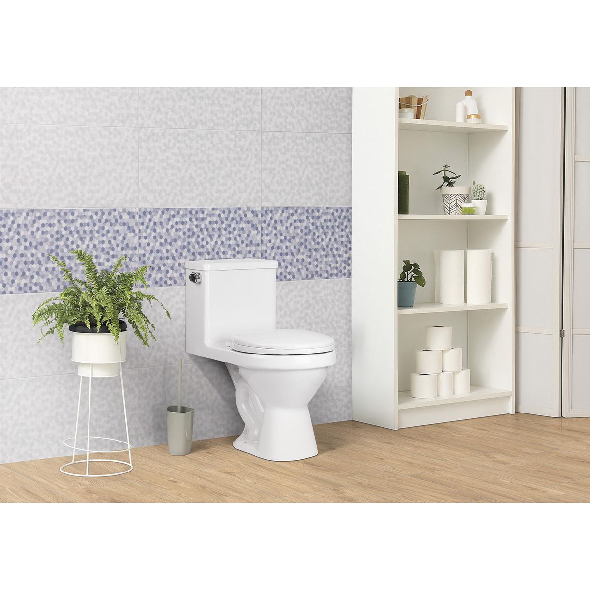 TREBOL - Inodoro One Piece Iseo Blanco