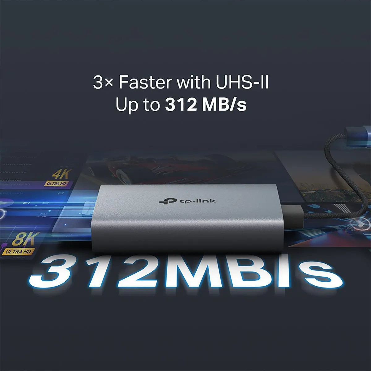 TP LINK - TP-LINK UA440C USB 3.0 Lector de tarjetas Tipo-C a SD y microSD 4.0
