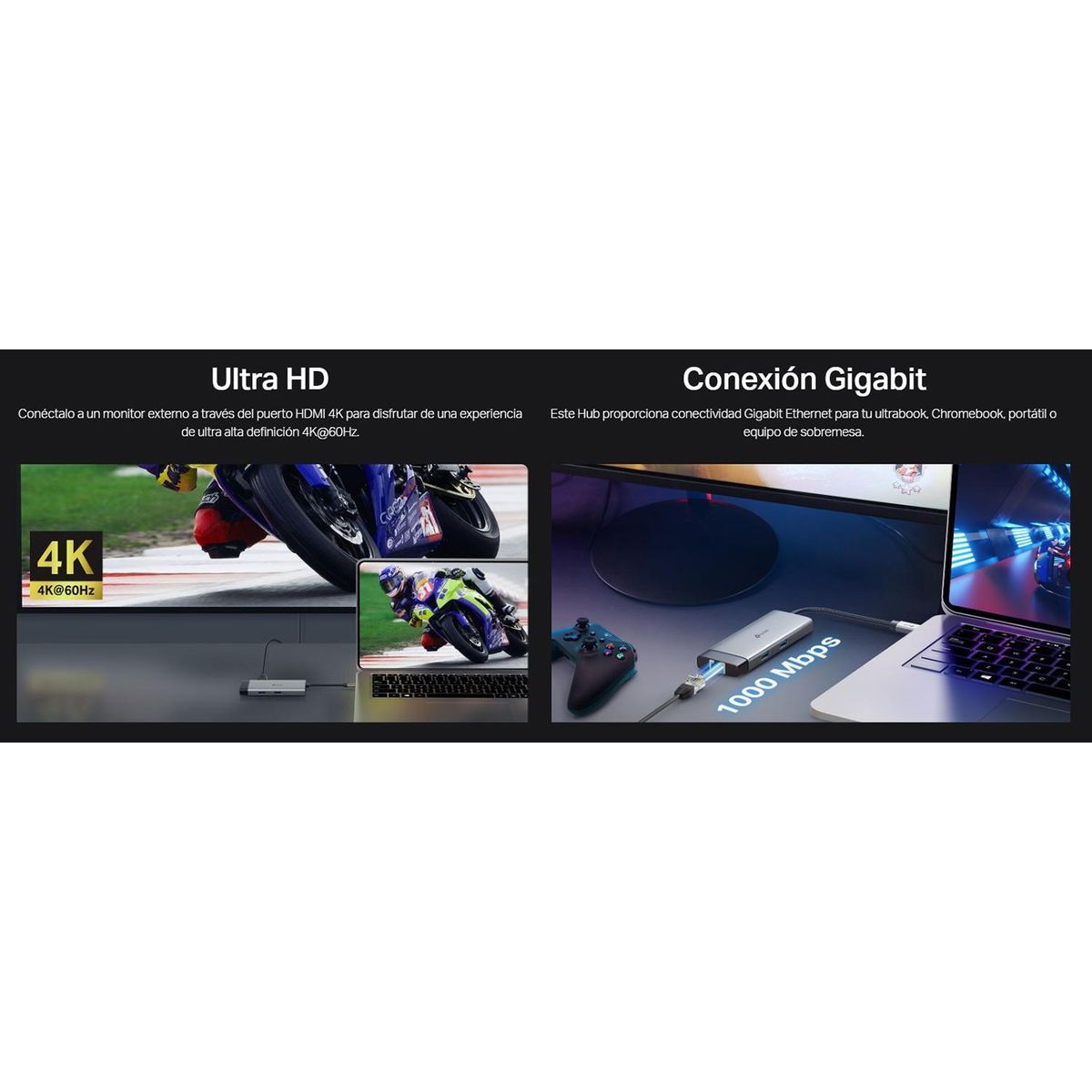 TP LINK - TP-LINK UH6120C Adaptador Hub USB Tipo C 6 puertos en 1