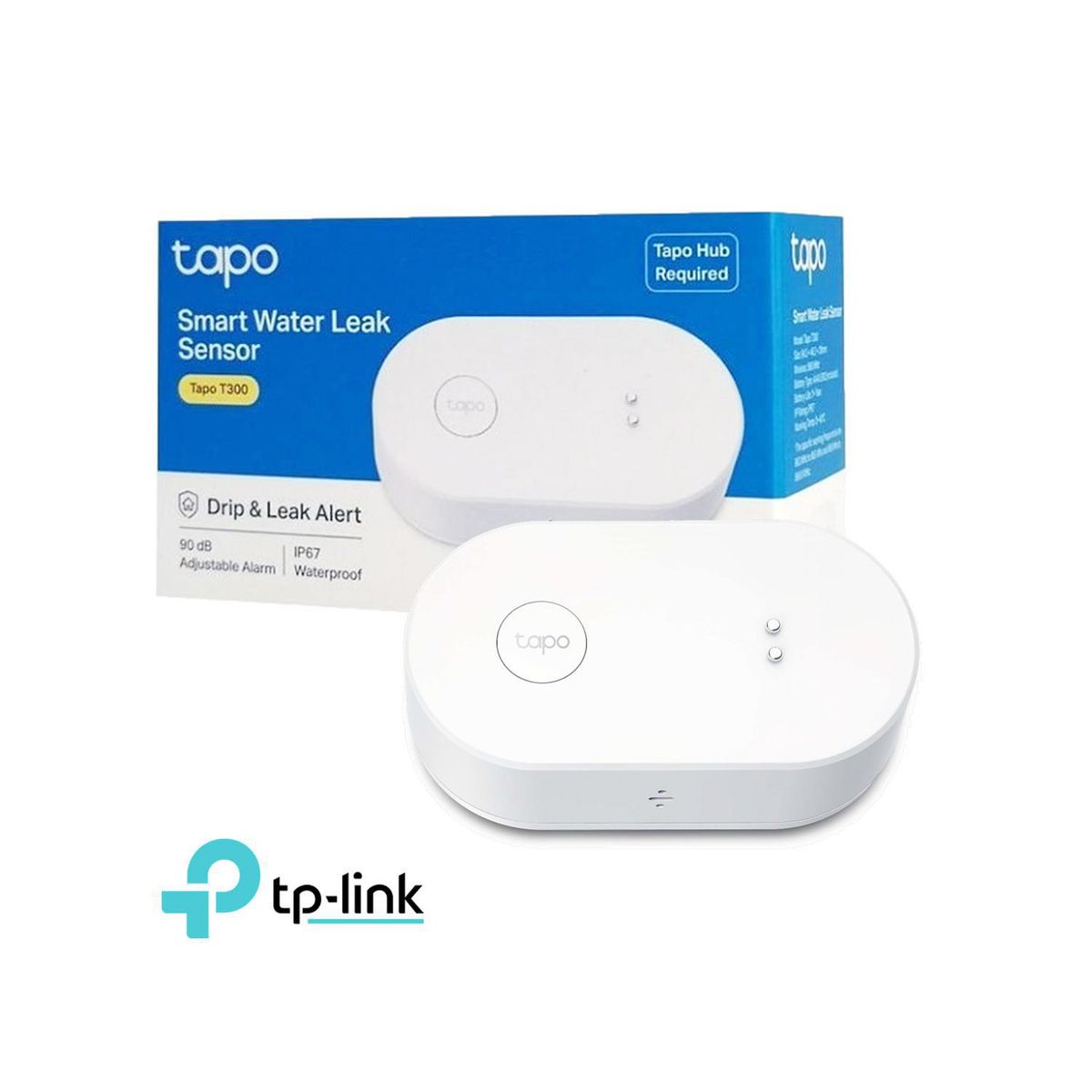 TP LINK - Sensor Inteligente de Fugas de Agua Tapo T300 90dB IP67 TP-119