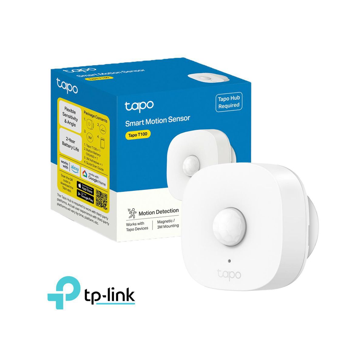 TP LINK - Tp-Link Tapo T100 Sensor de Movimiento Inteligente Hasta 7m