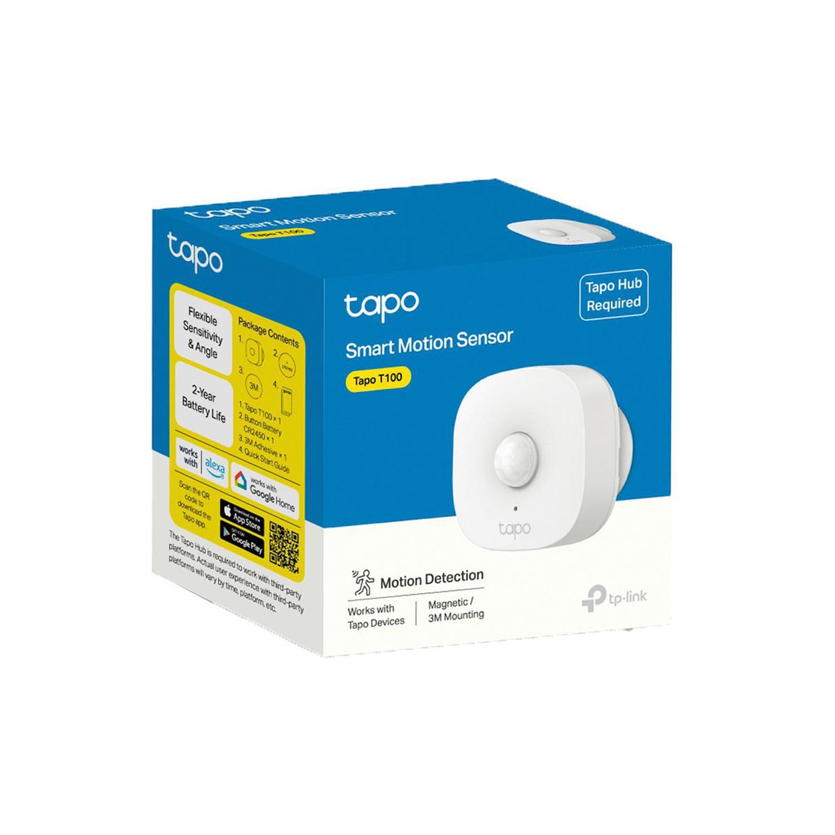 TP LINK - Tp-Link Tapo T100 Sensor de Movimiento Inteligente Hasta 7m