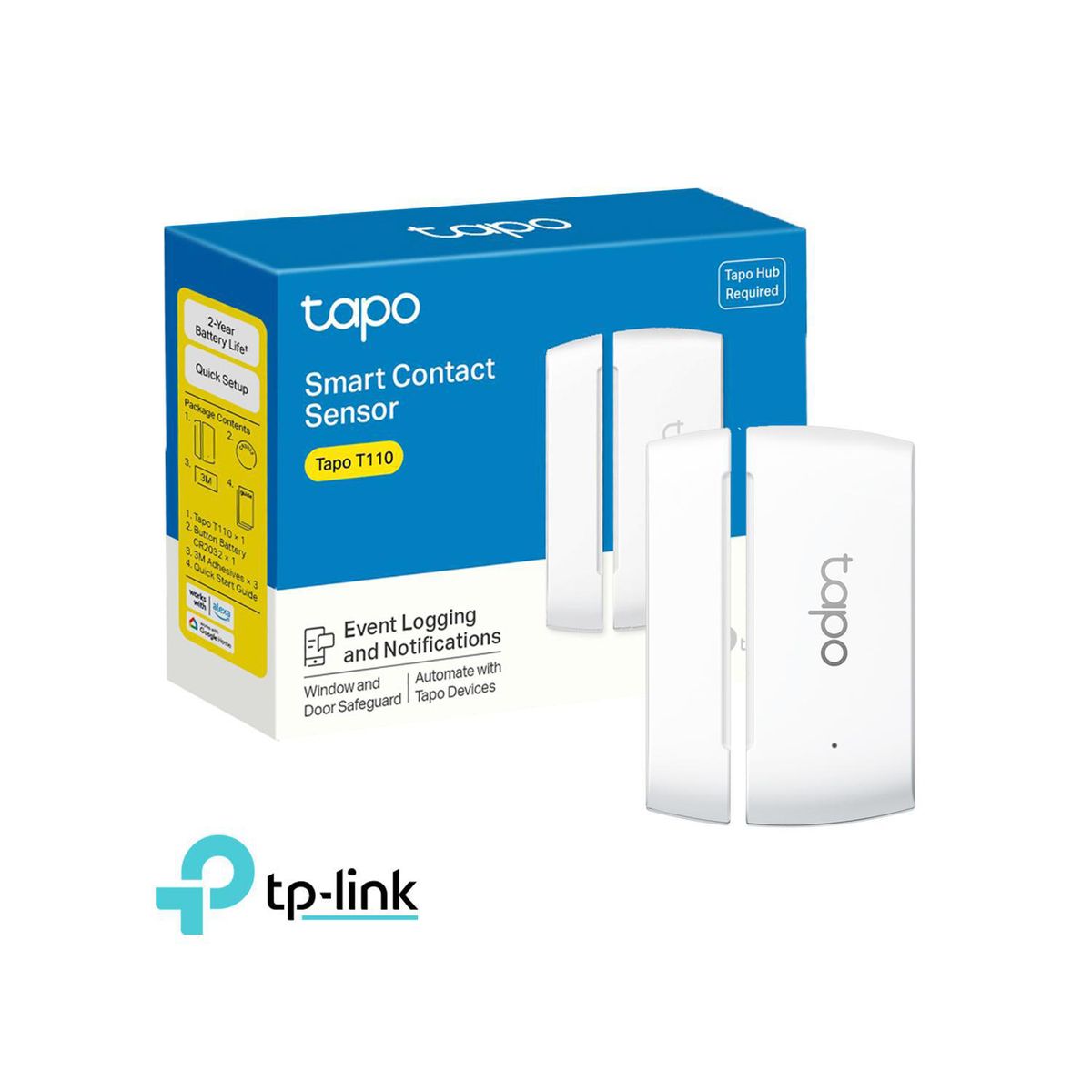 TP LINK - Tp-Link Tapo T110 Sensor de Contacto Ventanas y Puertas Inteligente