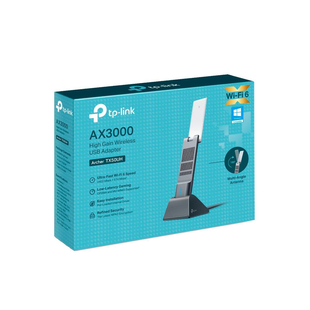TP LINK - TP-Link Archer TX50UH Adaptador USB inalambrico Wi-Fi 6 AX3000