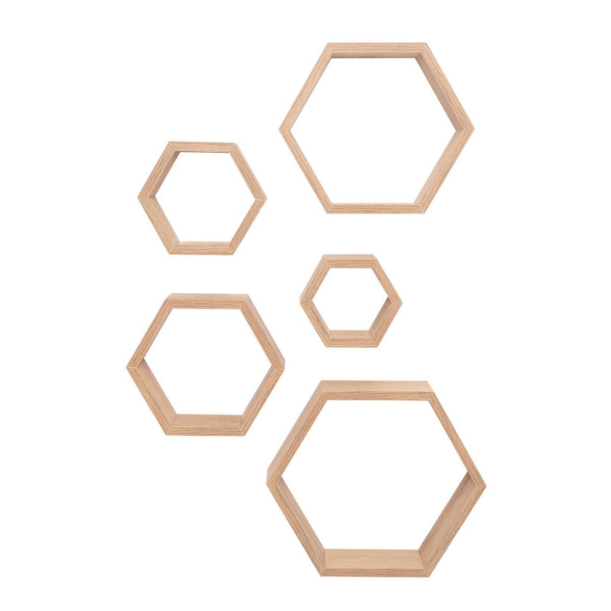 TUHOME - Set 5 Repisas Grace Rovere