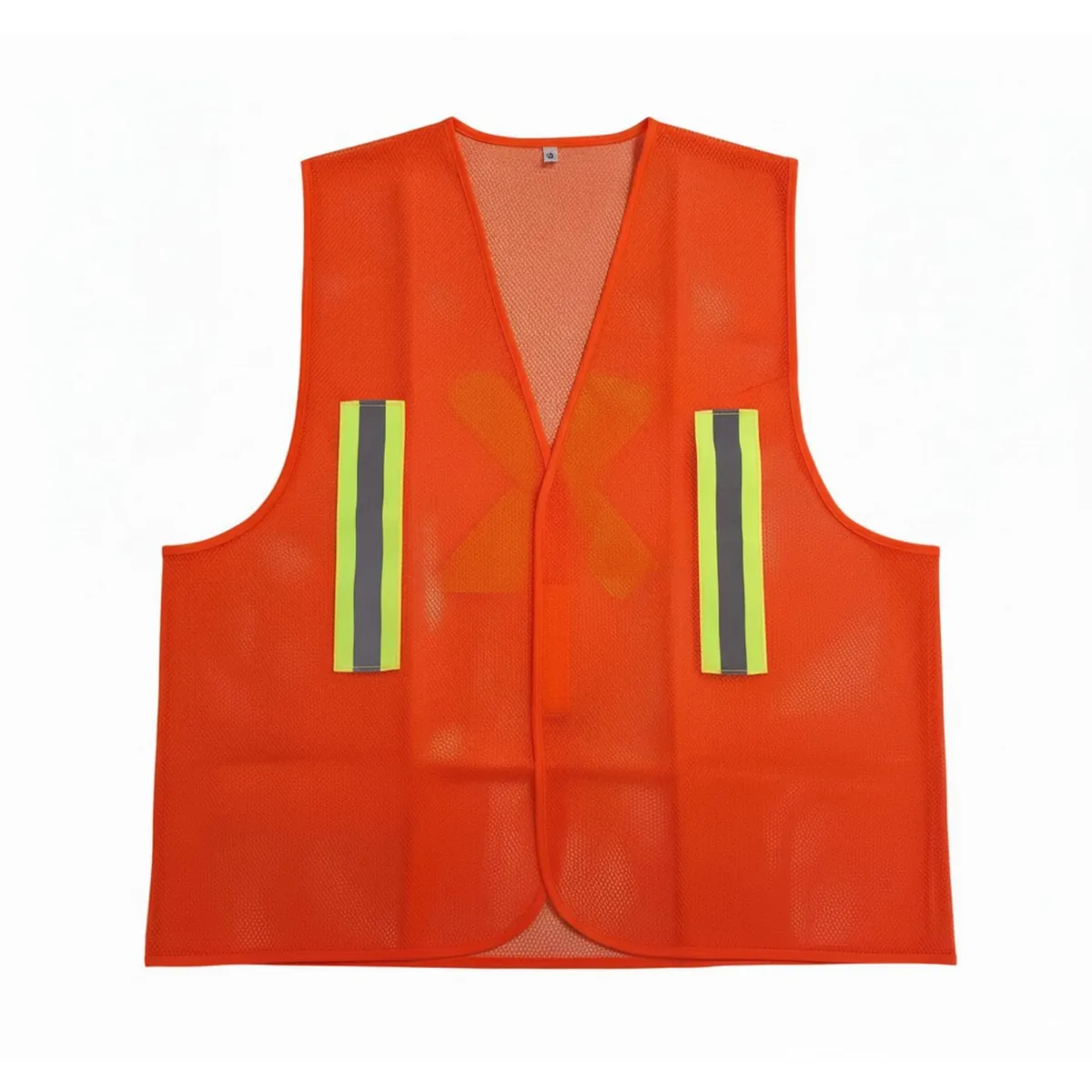  - Chaleco de Seguridad Malla Naranja STR Reflectivo Fosf.