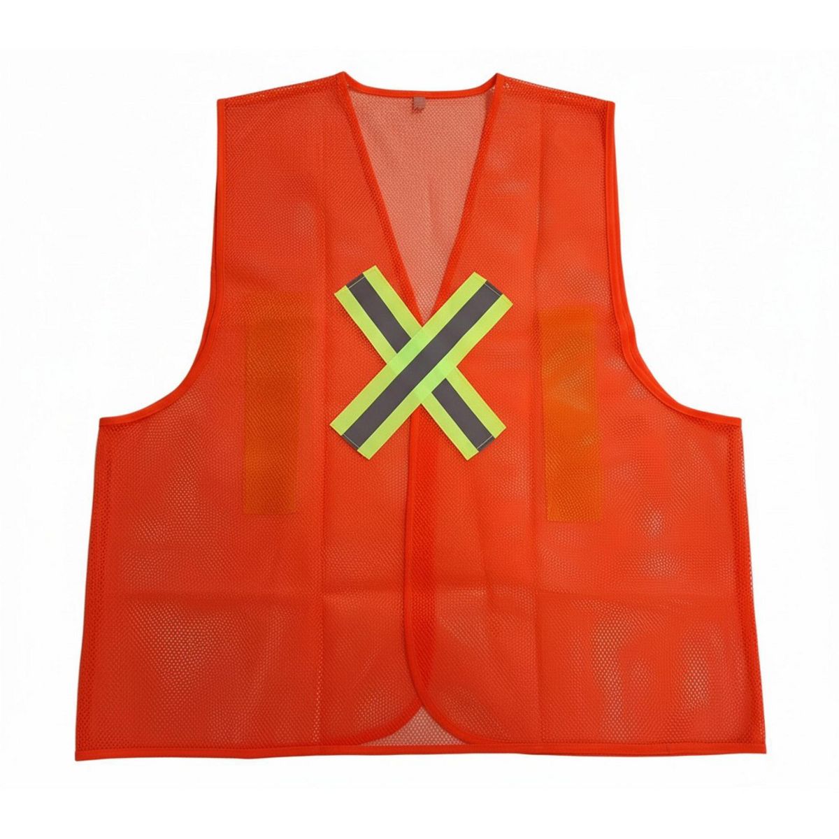  - Chaleco de Seguridad Malla Naranja STR Reflectivo Fosf.