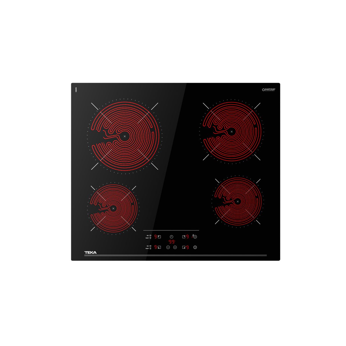 TEKA - Encimera Vitrocerámica TBC 64010 4 Platos Negro