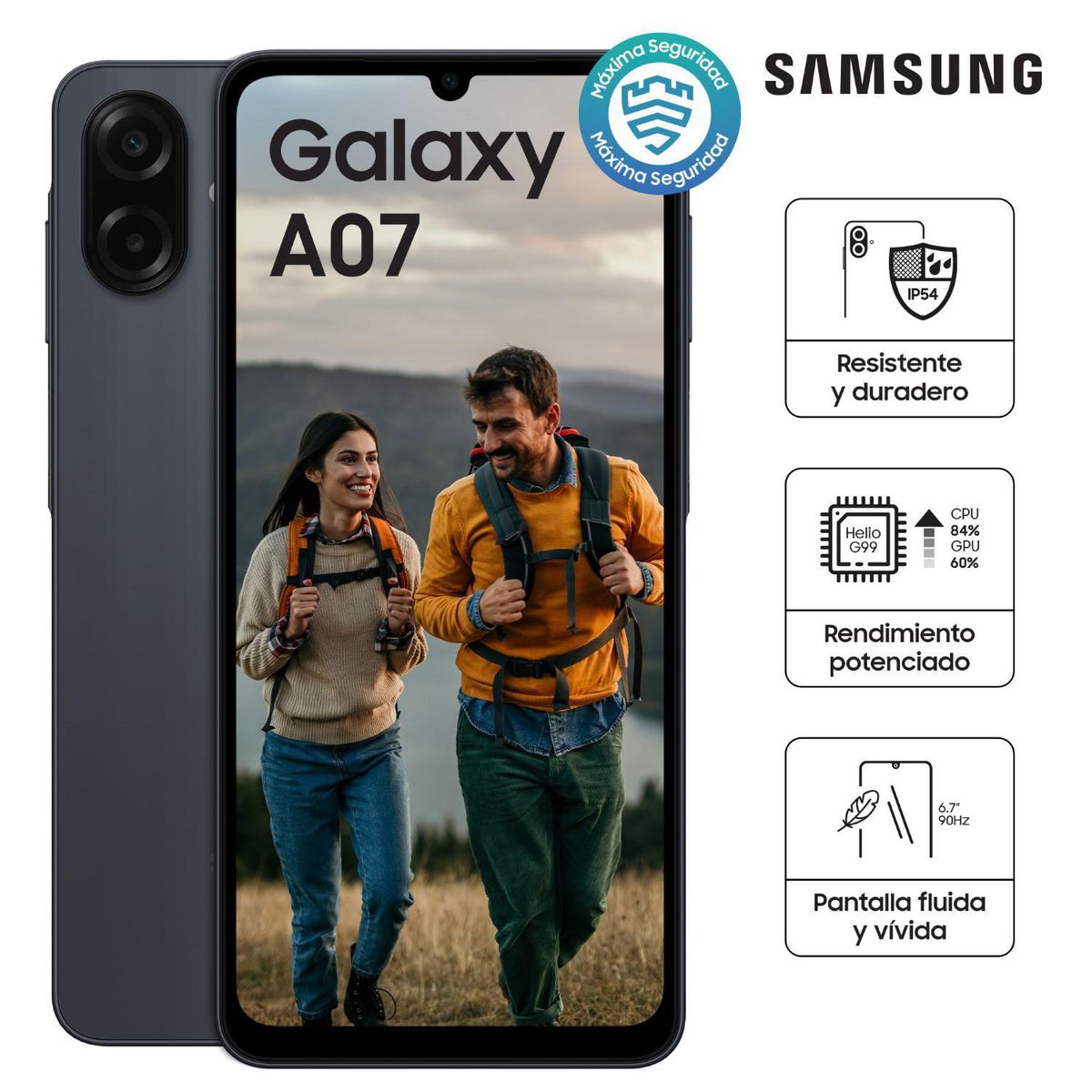 SAMSUNG -  Galaxy A07 4G 64 GB BLACK