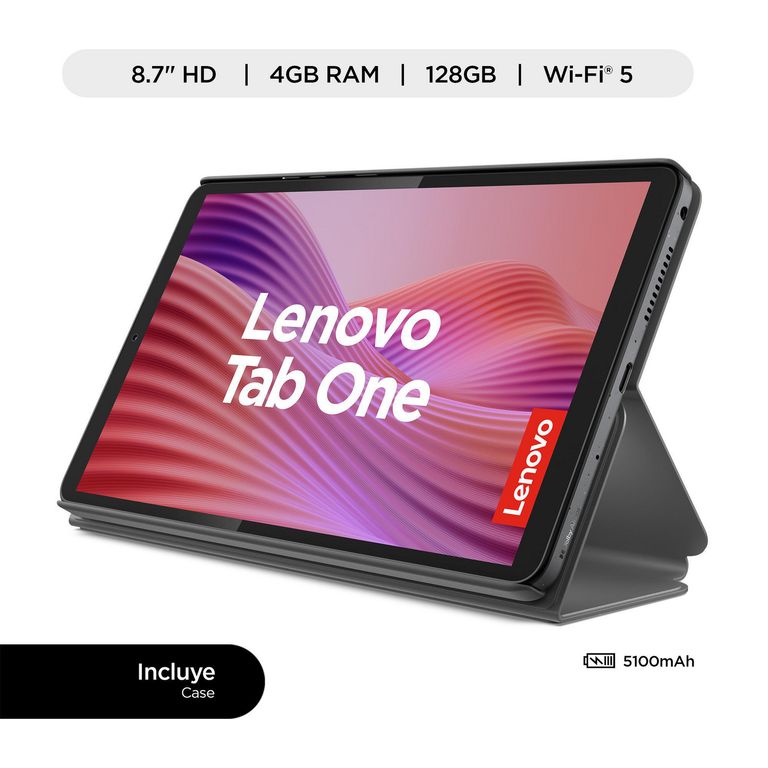Tablet Lenovo Helio G85 10,1″ 4GB 128GB Luna Grau IPS LCD Android 14 WiFi Dolby Atmos