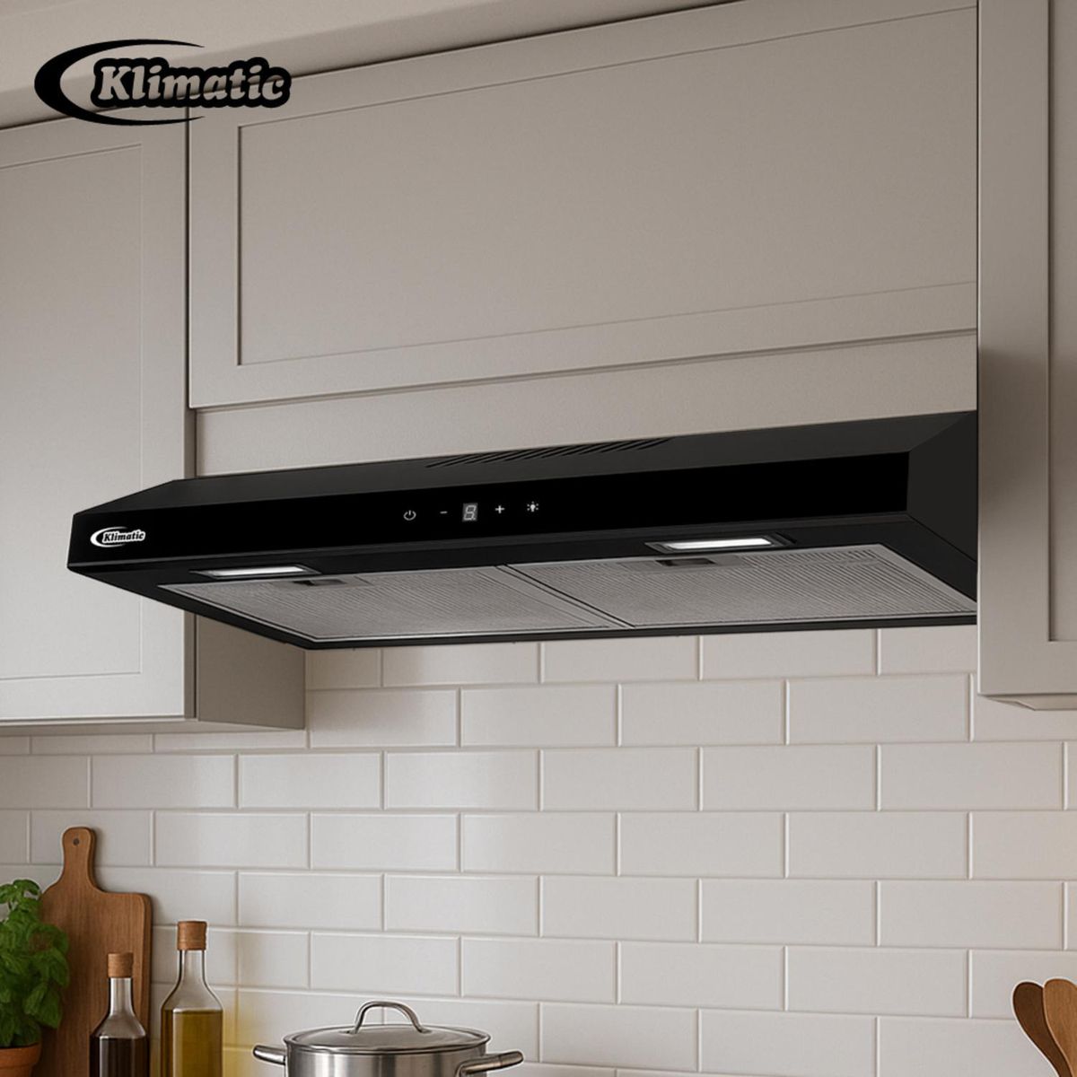 KLIMATIC - Campana Extractora Convencional 60cm Vento Black