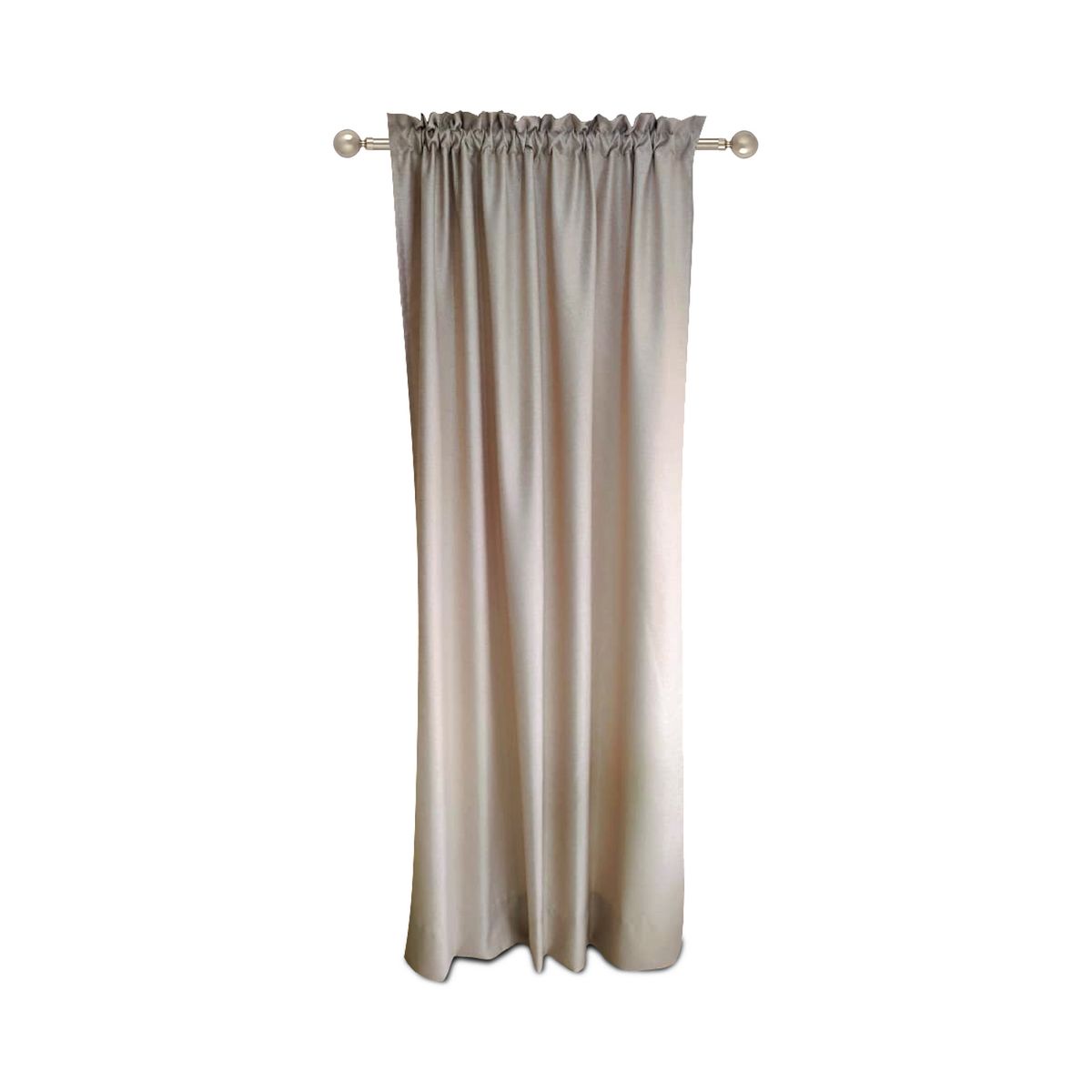 DECORACIONES LEON - Cortina Recogida Galica Jacquard 1.40x2.30 cm Taupe