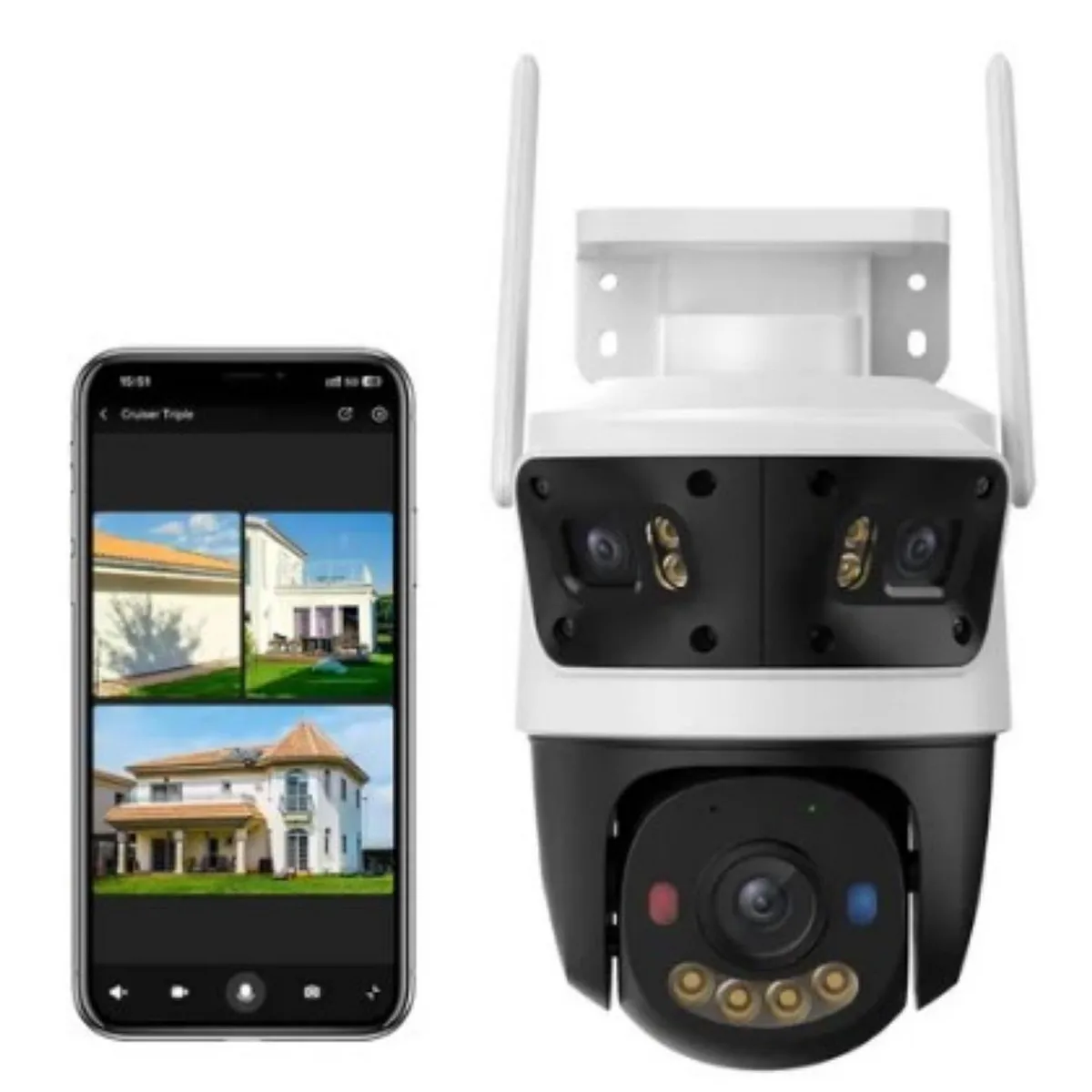 IMOU - Cámara Wi-Fi Cruise Triple 11MP