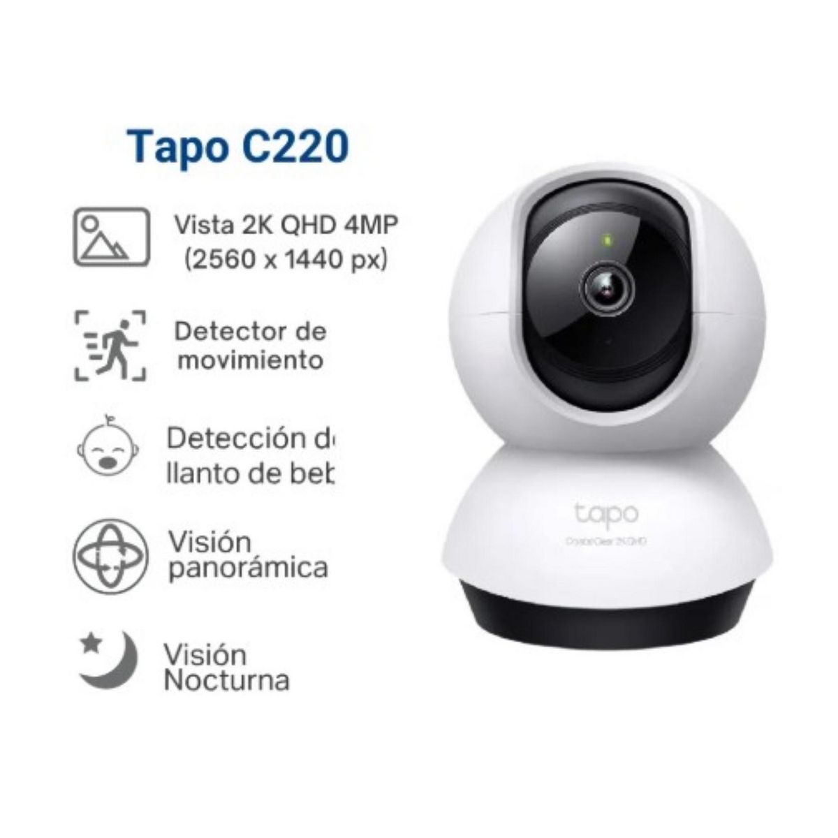 TP LINK - Cámara Wi-Fi Tapo C220 4MP 360°