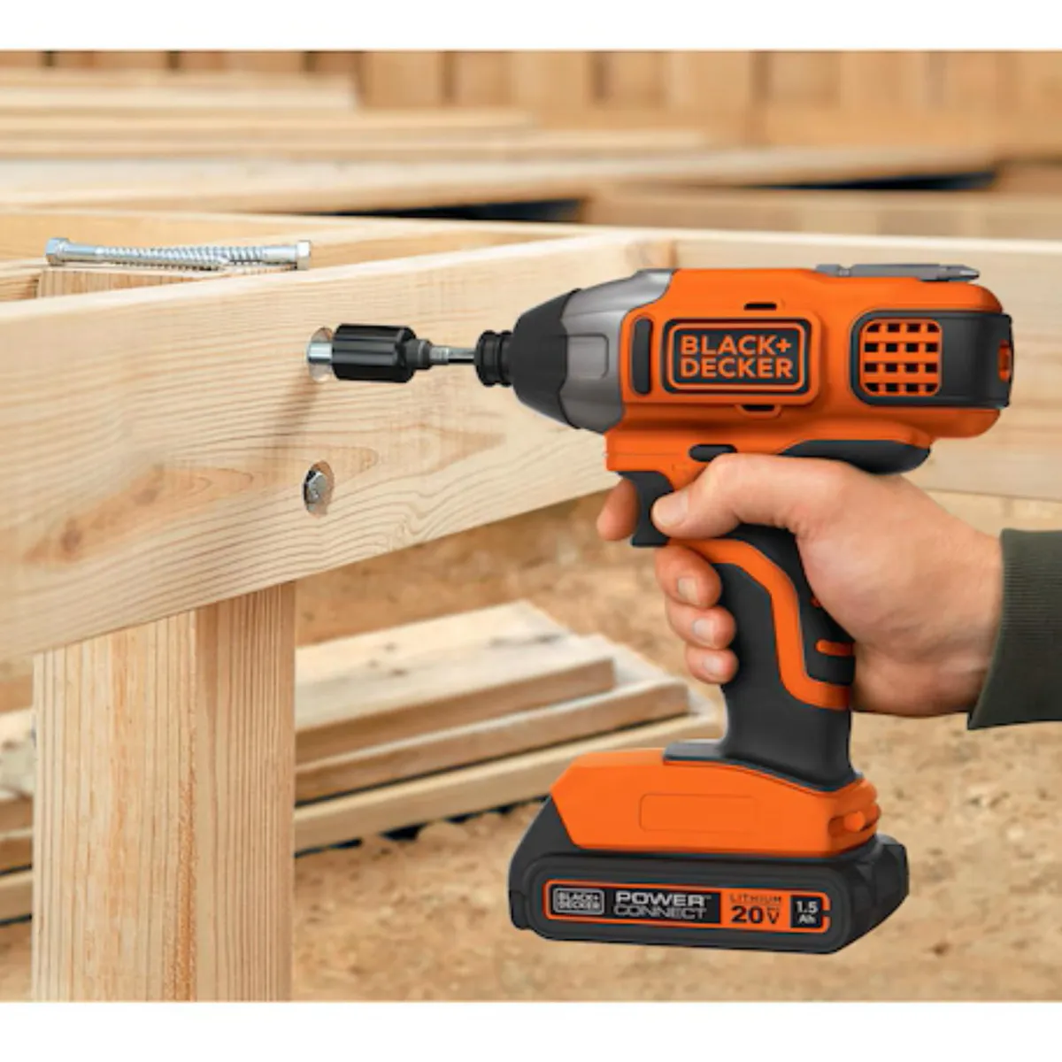 BLACK+DECKER - Atornillador de Impacto Inalámbirco 20V Back + Decker