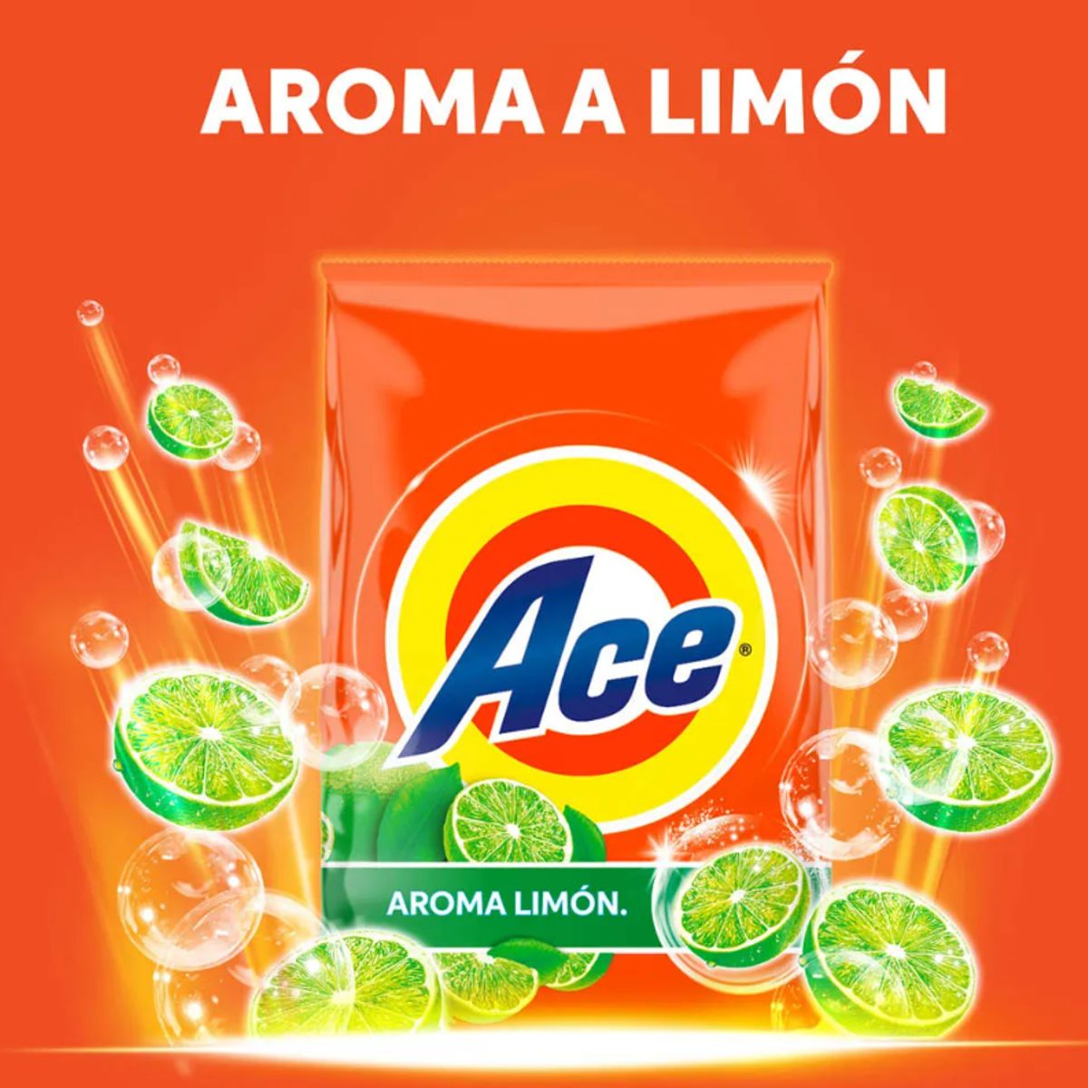 ACE - Detergente en Polvo ACE aroma Limon 3KG