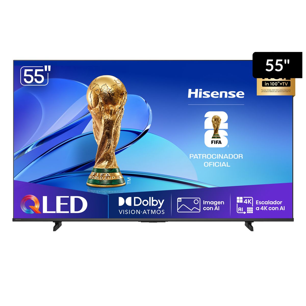 Televisor Hisense QLED 55" Ultra HD VIDAA 55Q6QV, marca Hisense - Foto Principal