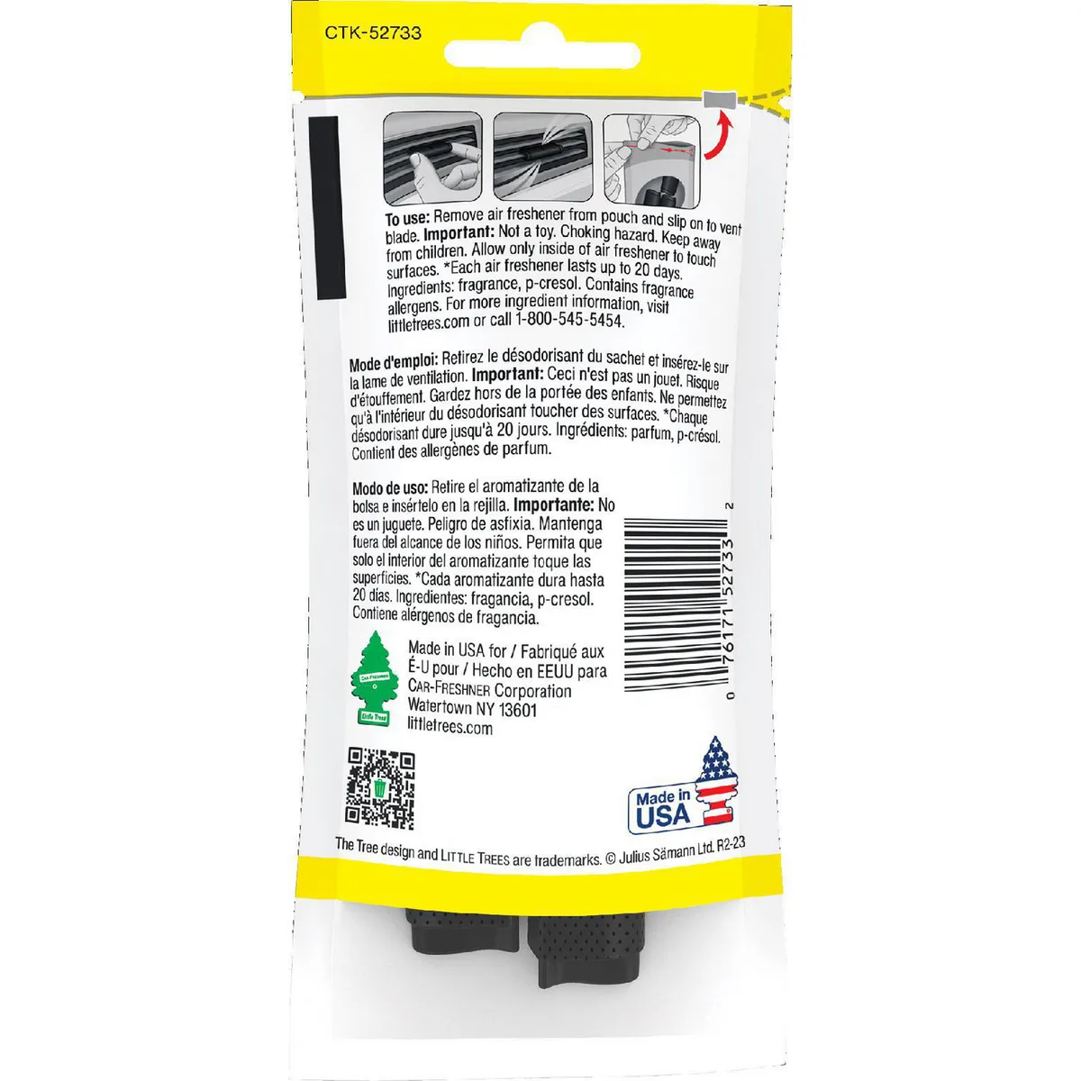 LITTLE TREES - Aromatizante Ventilación New Car.