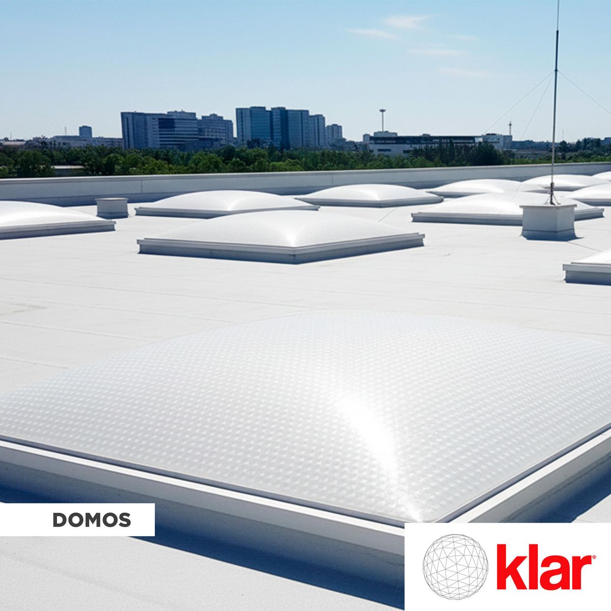 KLAR - Policarbonato Sólido Prismático 3mm 1.22x2.44m Blanco