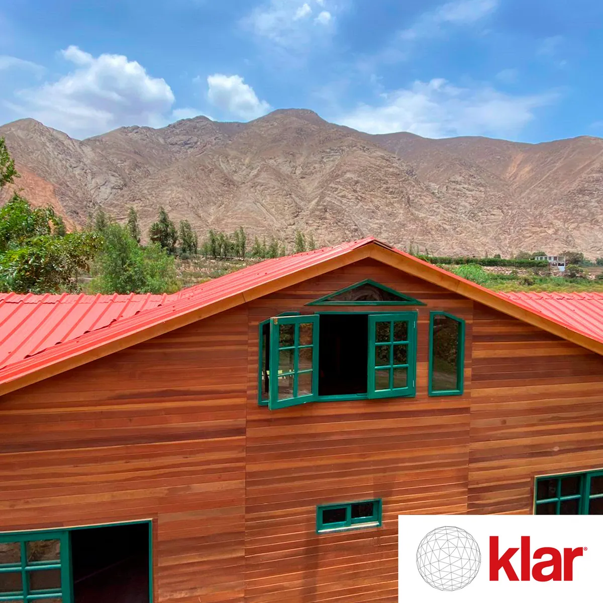 KLAR - Panel Termoacústico TK5 Home 1.07x6m Rojo Teja