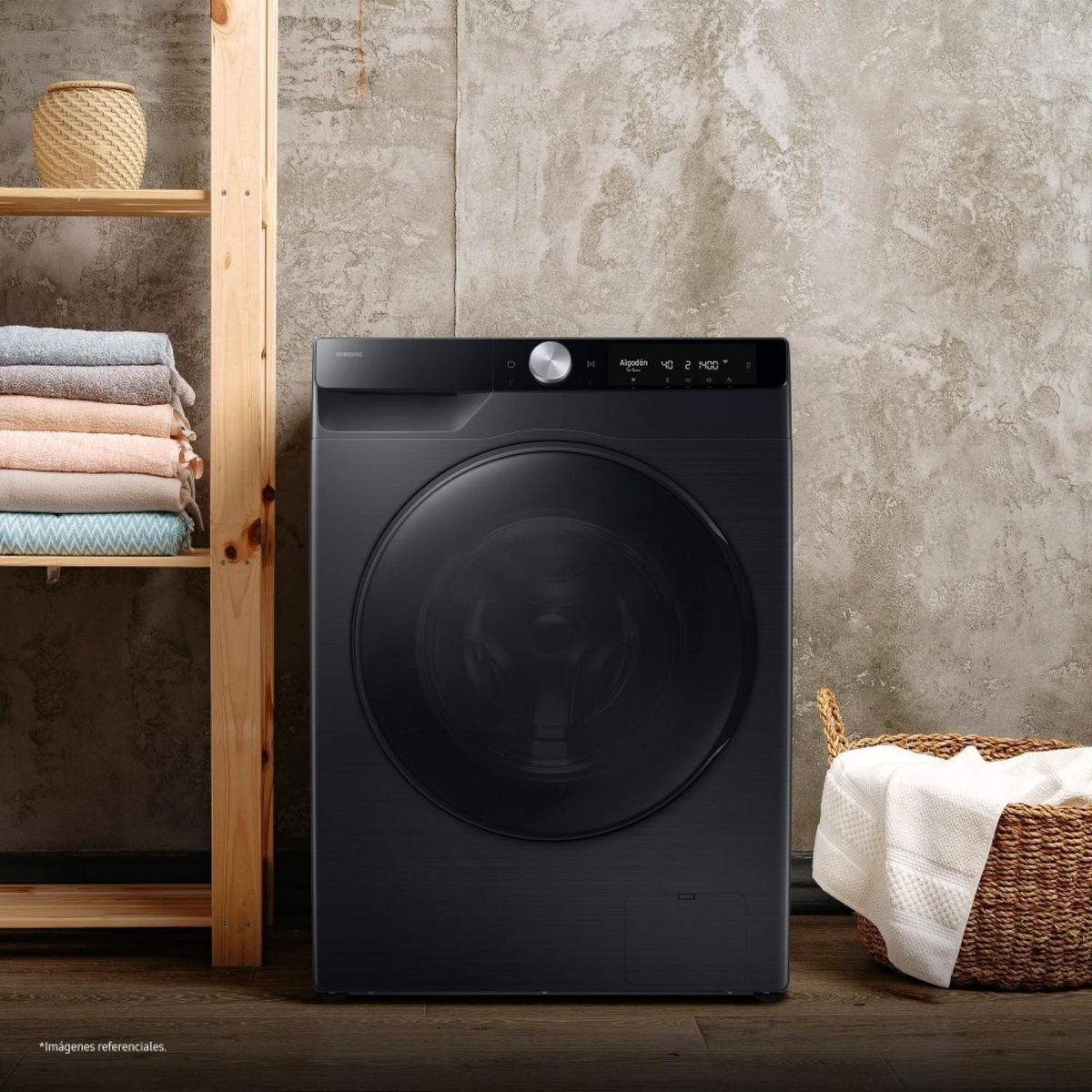 SAMSUNG - Lavaseca Bespoke AI 12/8kg Negro WD12FG6B34BBPE.