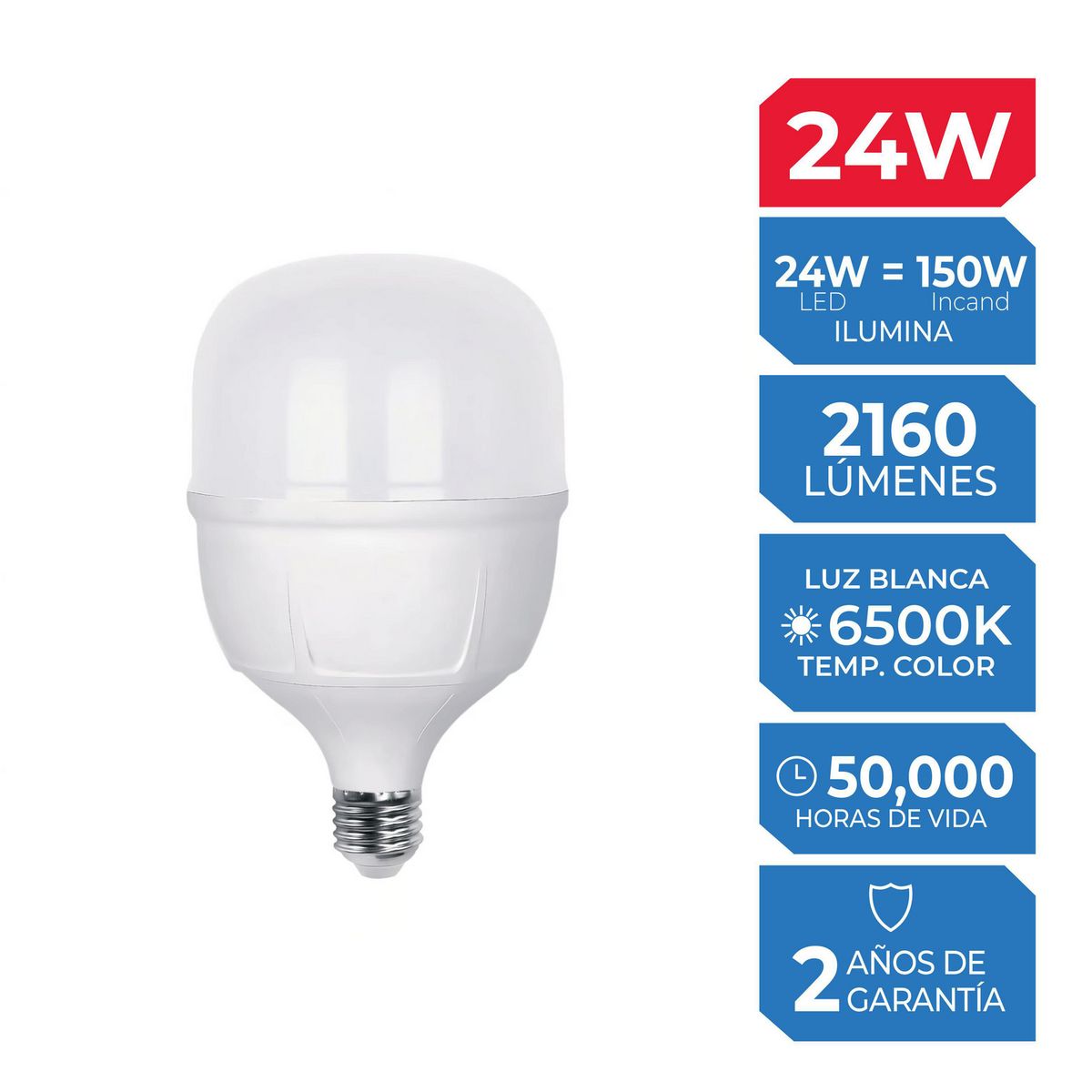 ILUMA - Foco High Power 24W Luz Blanca
