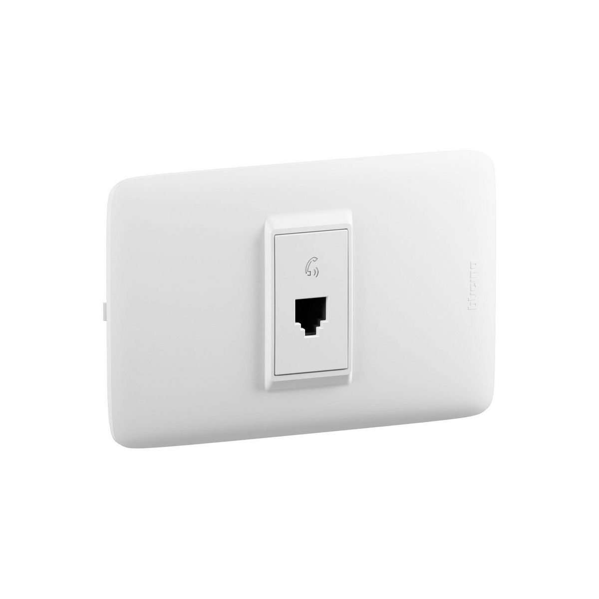 BTICINO - Tomacorriente Telefónico RJ11 Doméstico Placa Blanco
