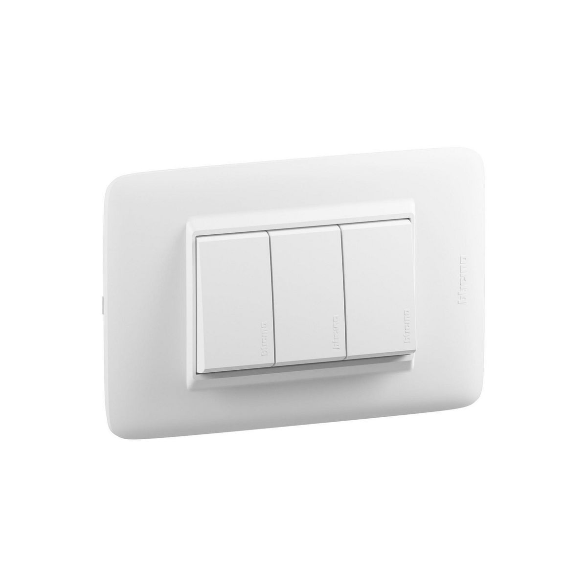 BTICINO - Interruptor 3 Vías Triple 10A Doméstico Placa Blanco